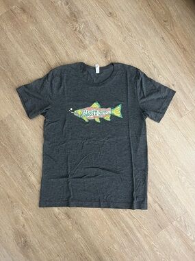 Kash’d Out Charcoal Fish Graphic Tee - Gray